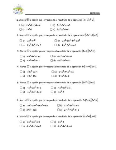 II.1.3.Multiplicación de polinomios