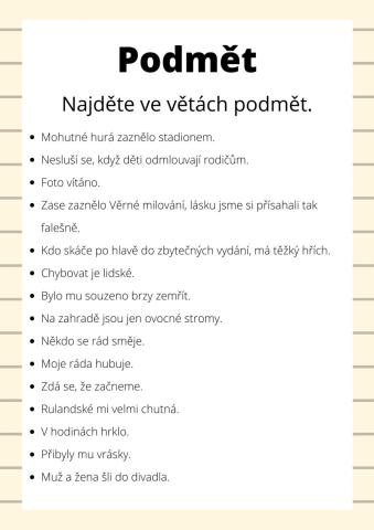 Podmět