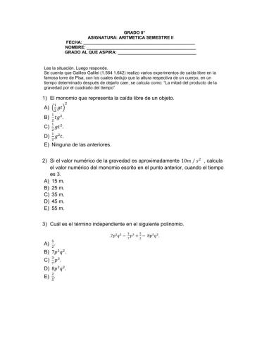 Matemáticas 8.