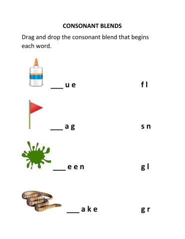 Consonant Blends