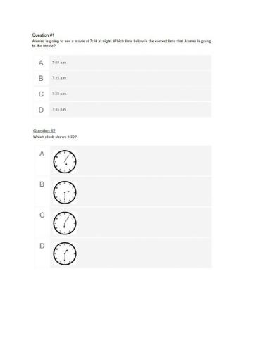 Time assessment