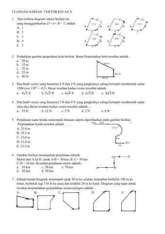 Ulangan harian: vektor