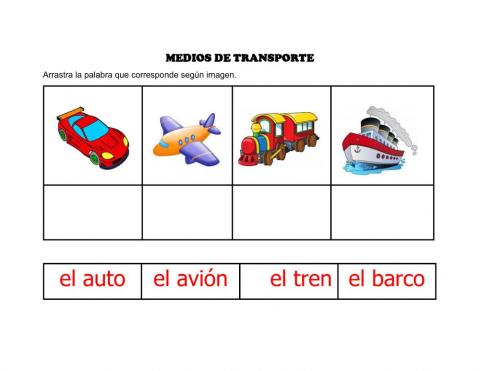 Nombres de medios de transporte