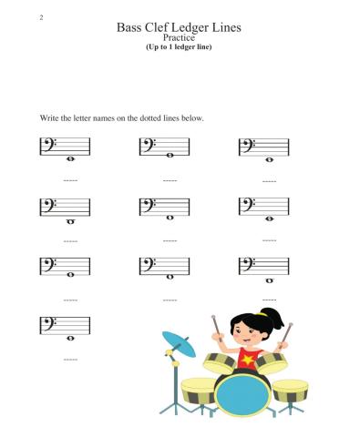 Bass Clef Ledger Lines 2