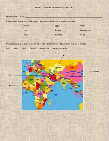 Evaluación de Historia