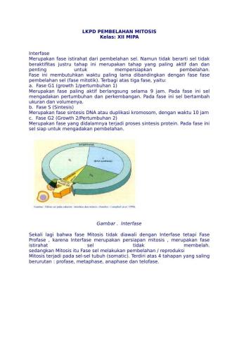 LKPD Pembelahan Sel Mitosis -meiosis