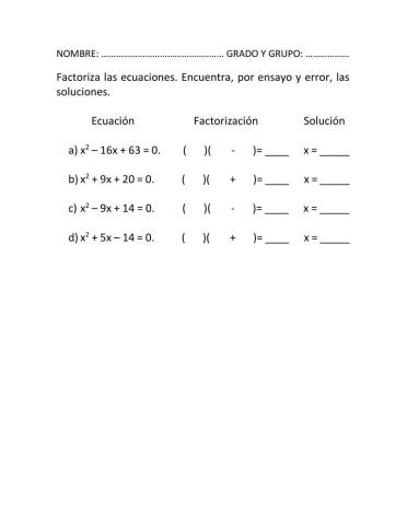 Factorizacion 1