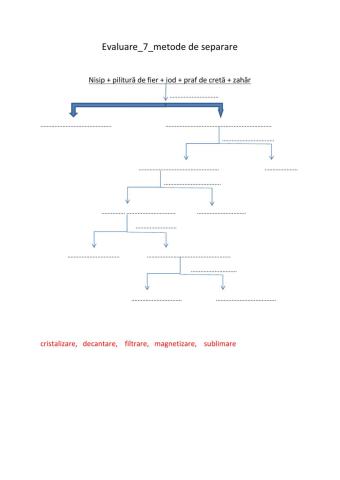 Evaluare-metode de separare