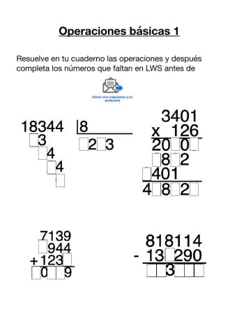 Operaciones básicas 1