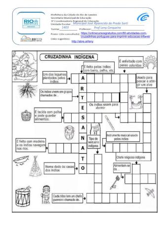 Cruzadinha indigenas