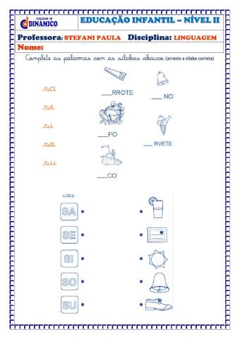 LETRA S - educação infantil