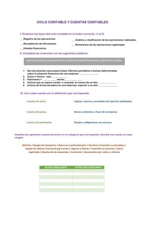 Ciclo contable cuentas contables