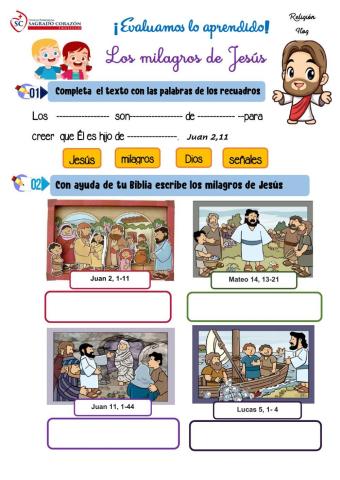 Los milagros de Jesús