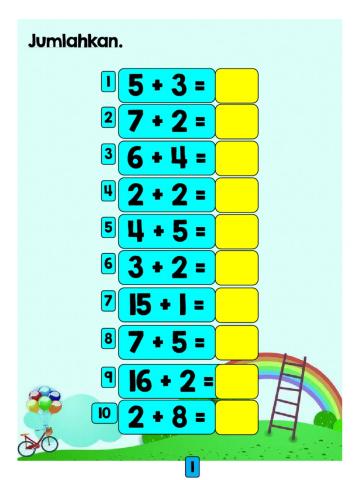 Tambah Lingkungan 18 (Ayat Matematik)