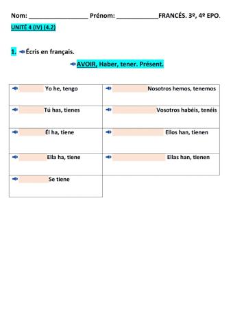 UNITÉ 4 (iv) (4.2)