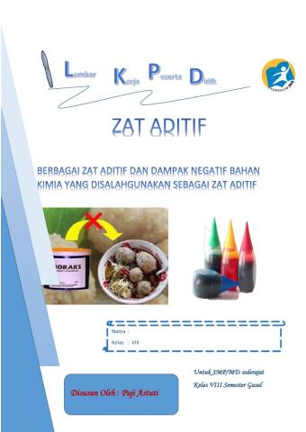 Lkpd Zat Aditif