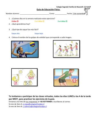 Voley 3ero básico