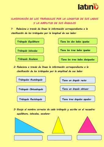 Clasificación de los triángulos