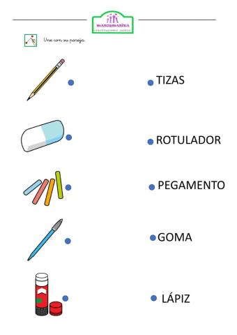 Imagen-palabra el cole