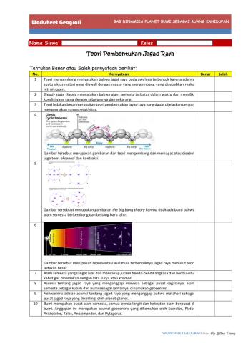 Kelas X-KD 3.4-Teori Pembentukan Jagad Raya by Citra Dewy