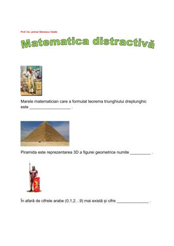 Matematică distractivă