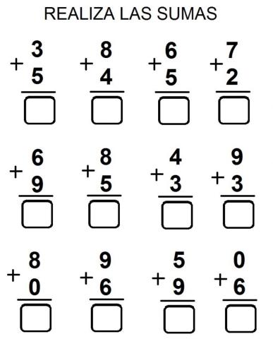 Sumas sencillas