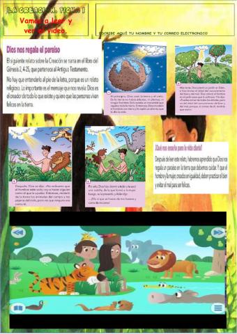 La Creación. 3º de Primaria Ceip. Al-Ándalus de Utrera