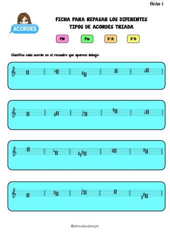 Ficha 1. Clasificar Acordes