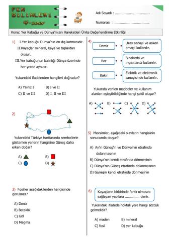 fen 1. ünite değerlendirme