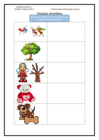 DICTADOS DIVERTIDAS EN VOZ ALTA 2° DE PRIMARIA