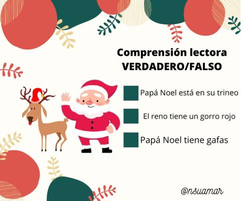 Navidad. Comprensión lectora