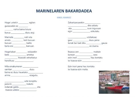 Marinelaren bakardadea