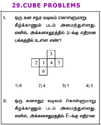 Nmms-Mat-CUBE PROBLEMS