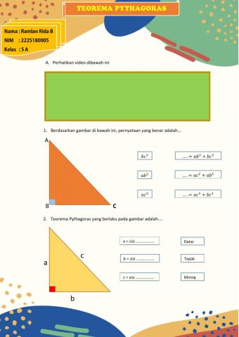 E-LKPD - Teorema Pythagoras