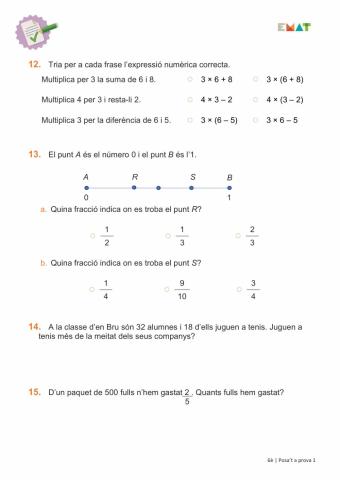 Posat a prova 1. 6è - (5-6)