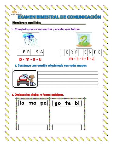 Examen de comunicación 2