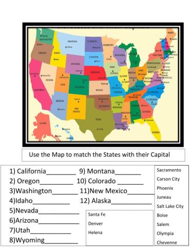 States and Capitals