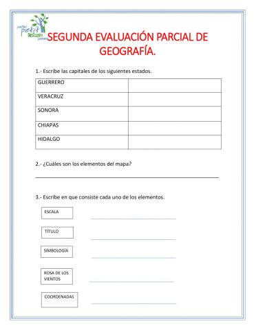 Segunda evaluación