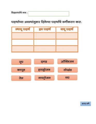 पदार्थांच्या अवस्था