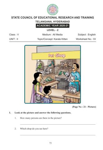 English worksheet