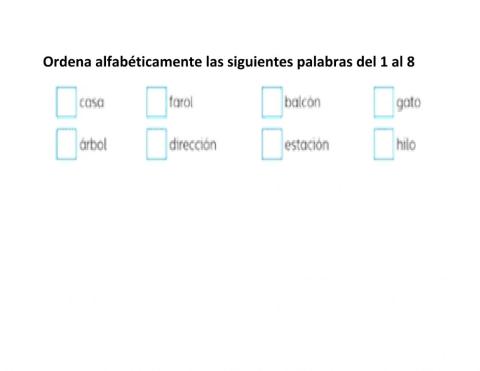 Orden alfabético