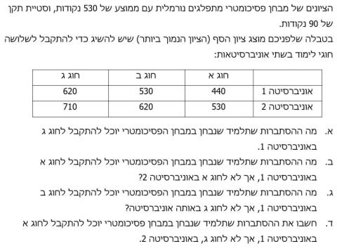 התפלגות נורמלית שאלות השוואה