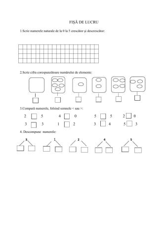 Numerele naturale 0-5