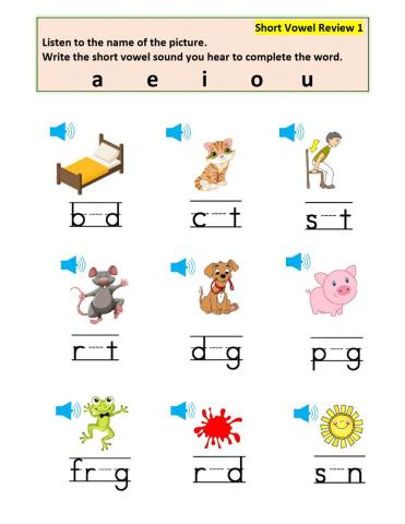 Short Vowel Review 1