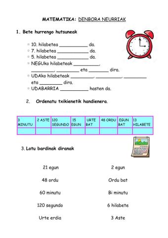 Denbora neurriak lh3