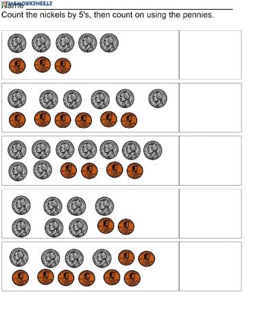 Counting nickels and pennies