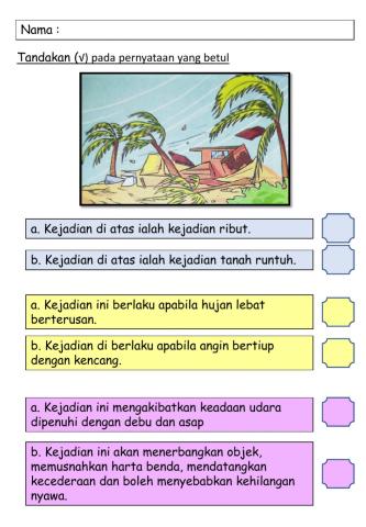 PSSAS Tahun 6 - Bencana Alam