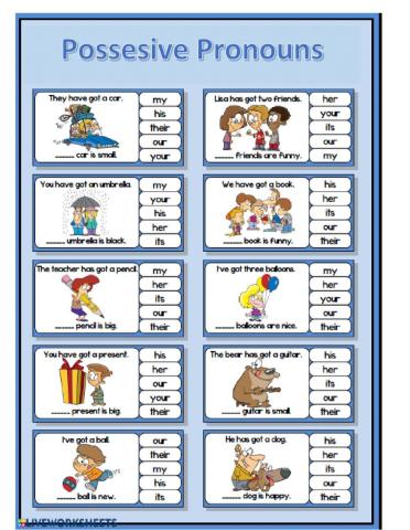 Possessive Pronouns