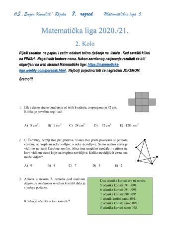 Zadaci za matematičku ligu 7