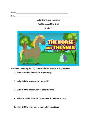 The Horse and the Snail